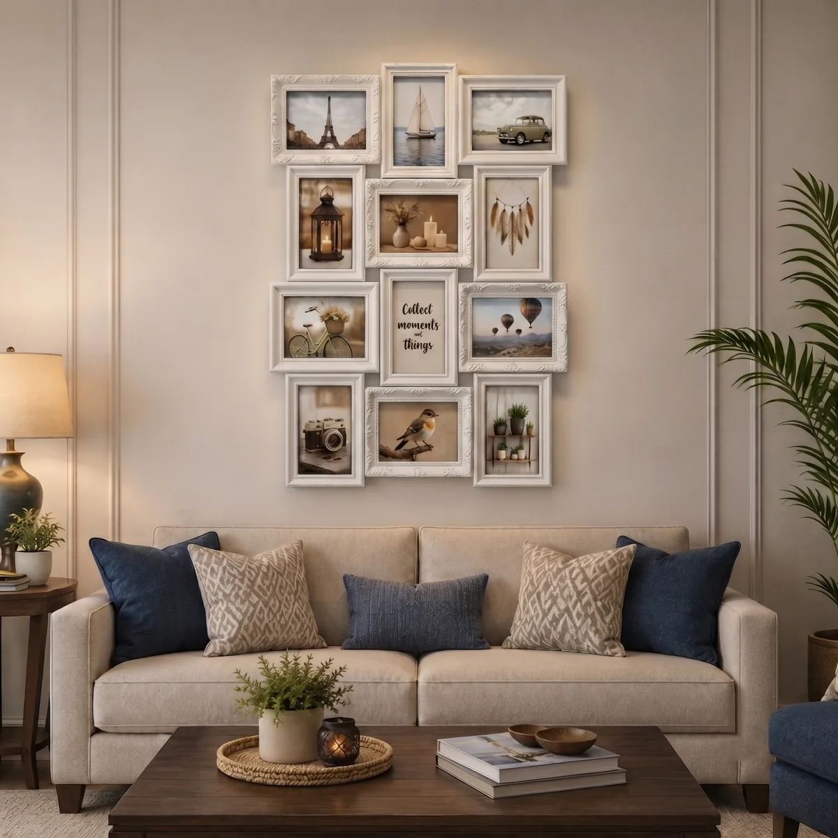 12 Multi-Aperture Ornate Photo Frame Grey 58x45Cm - Blacky – image 3