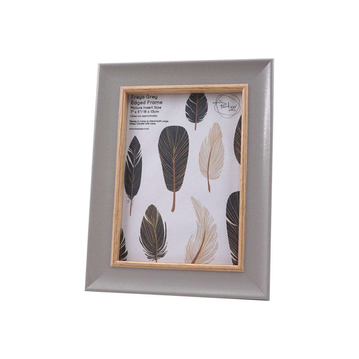 Freya Edged Frame - Grey / 7x5in
