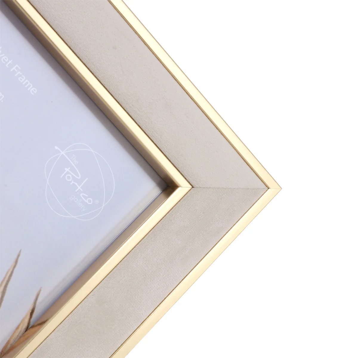 Gold Edge Velvet Photo Frame - Neutral / A4 – image 6