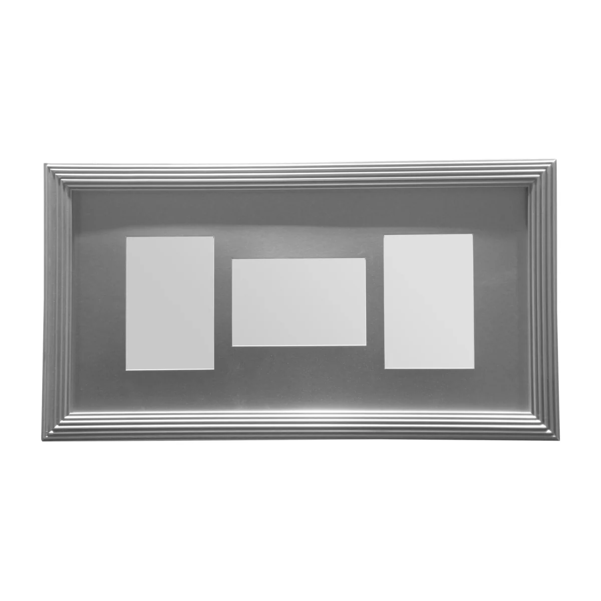 Maren Silver 3 Photo Multi Photo Frame - Silver