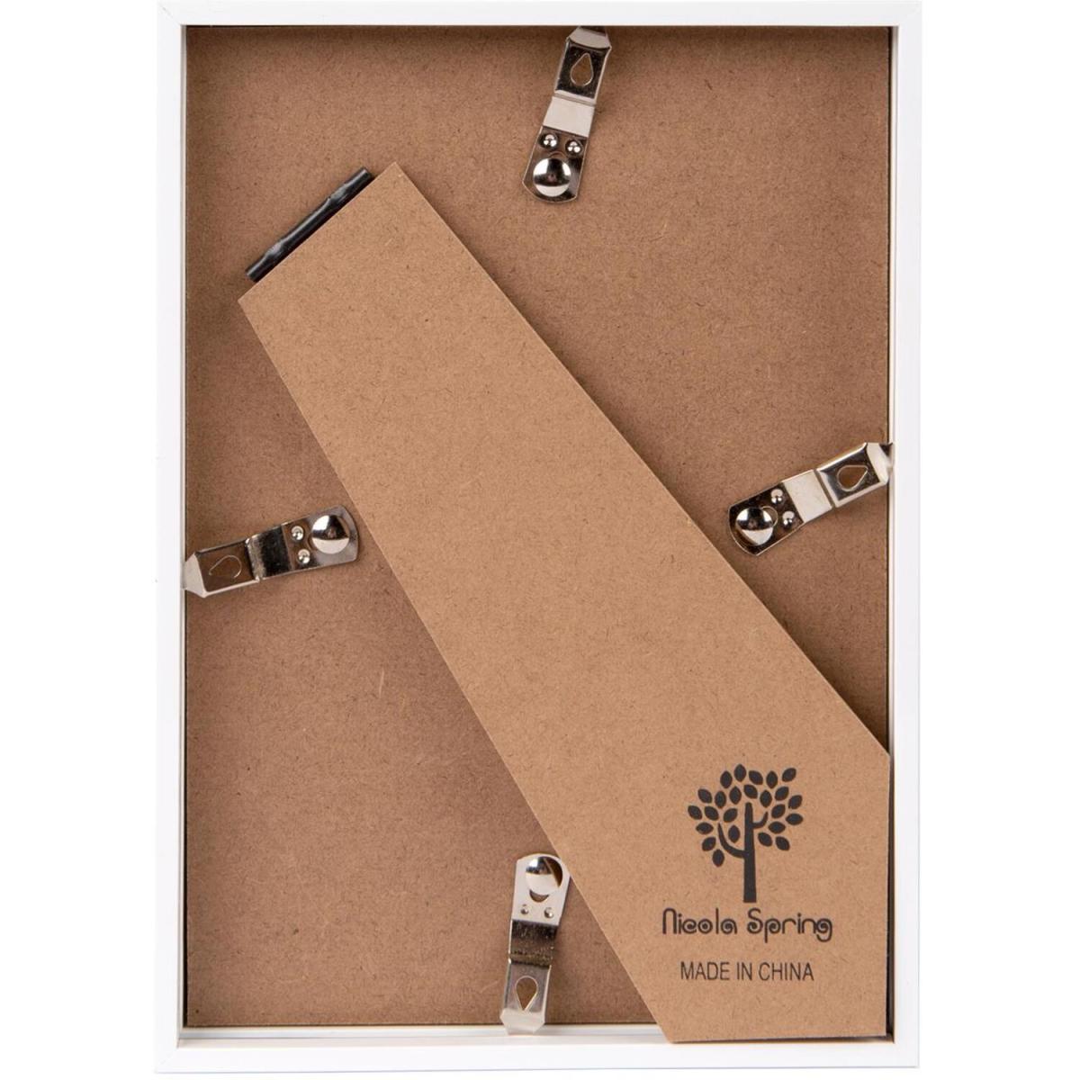 5" x 7" 3D Deep Box Photo Frames - 4" x 6" Mount - Pack of 2 - White/Ivory / 18cm – image 4