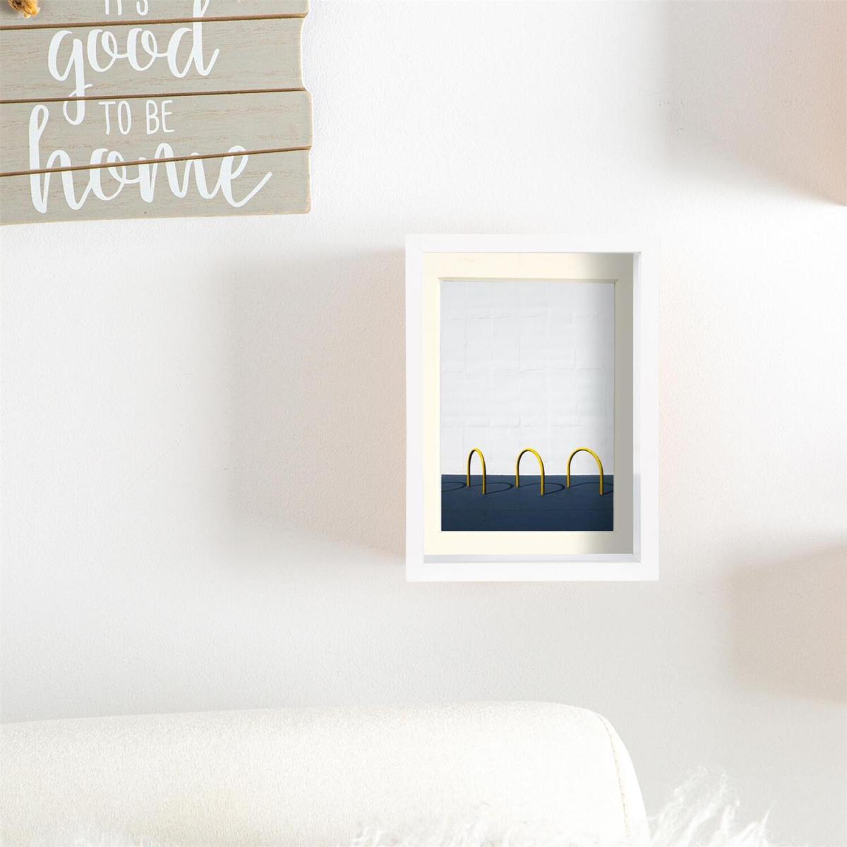 5" x 7" 3D Deep Box Photo Frames - 4" x 6" Mount - Pack of 2 - White/Ivory / 18cm – image 5