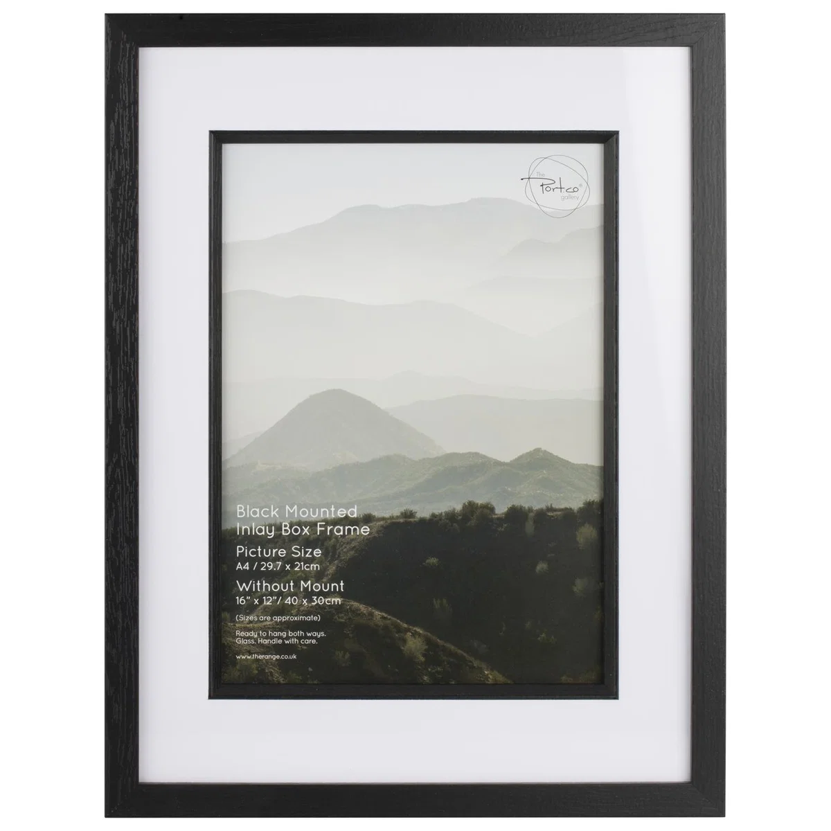 Black Mounted Inlay Box Frame - Black / 12x12in – image 12