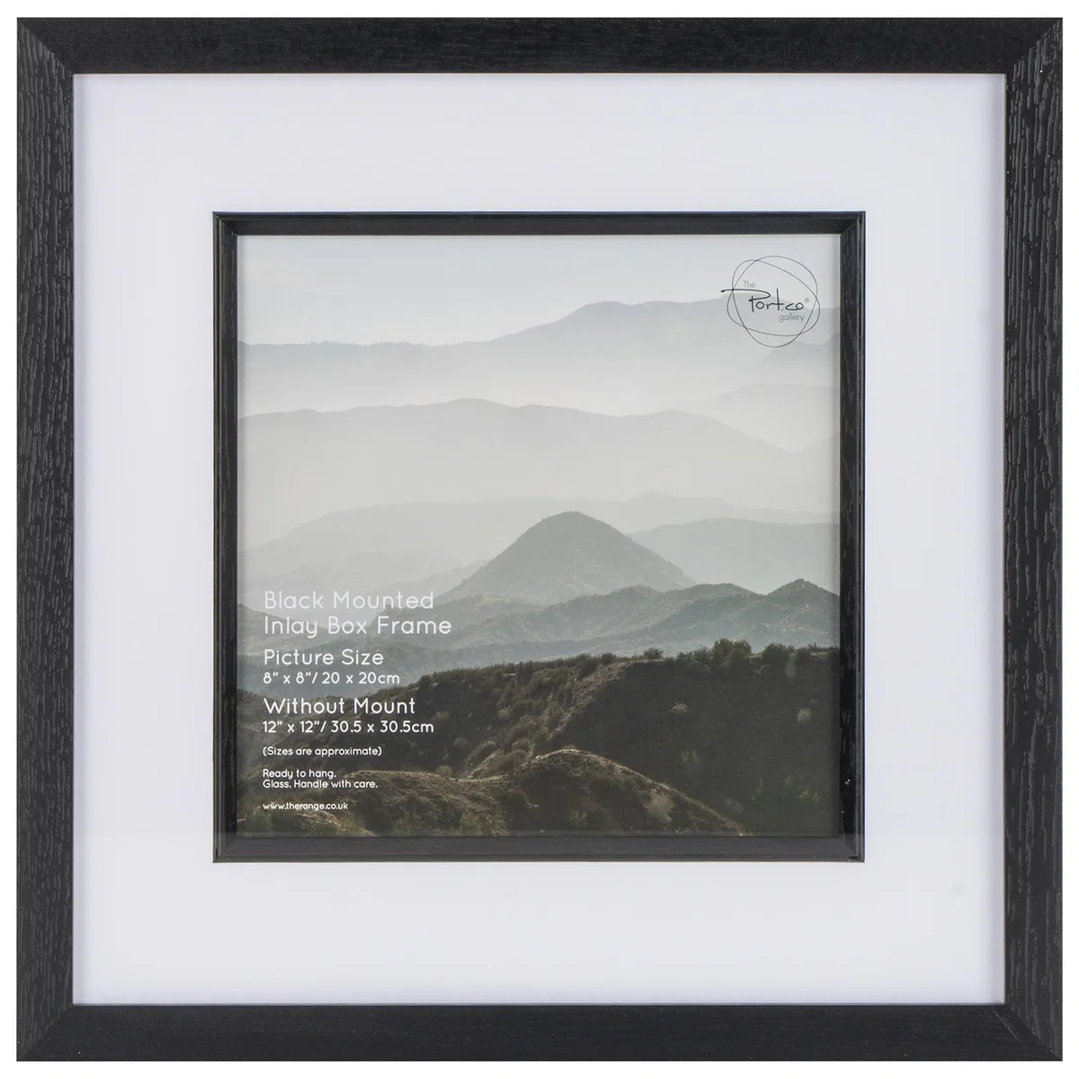 Black Mounted Inlay Box Frame - Black / 12x12in – image 5