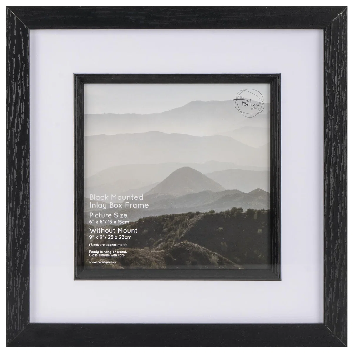 Black Mounted Inlay Box Frame - Black / 12x12in – image 6