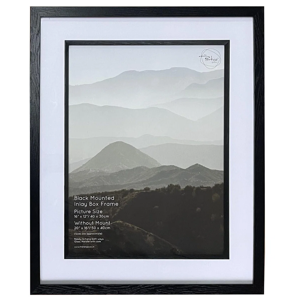 Black Mounted Inlay Box Frame - Black / 12x12in – image 7
