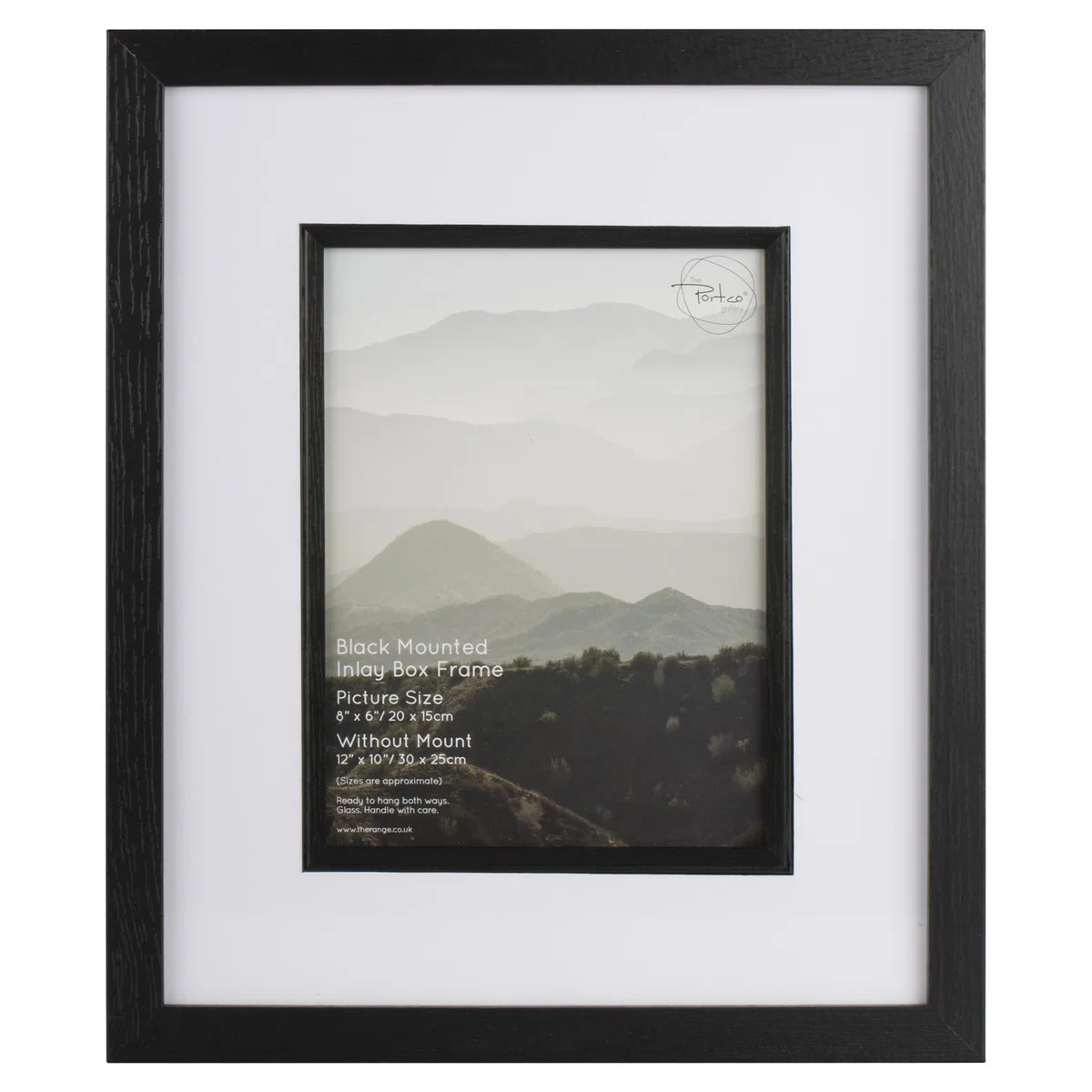 Black Mounted Inlay Box Frame - Black / 12x12in – image 10