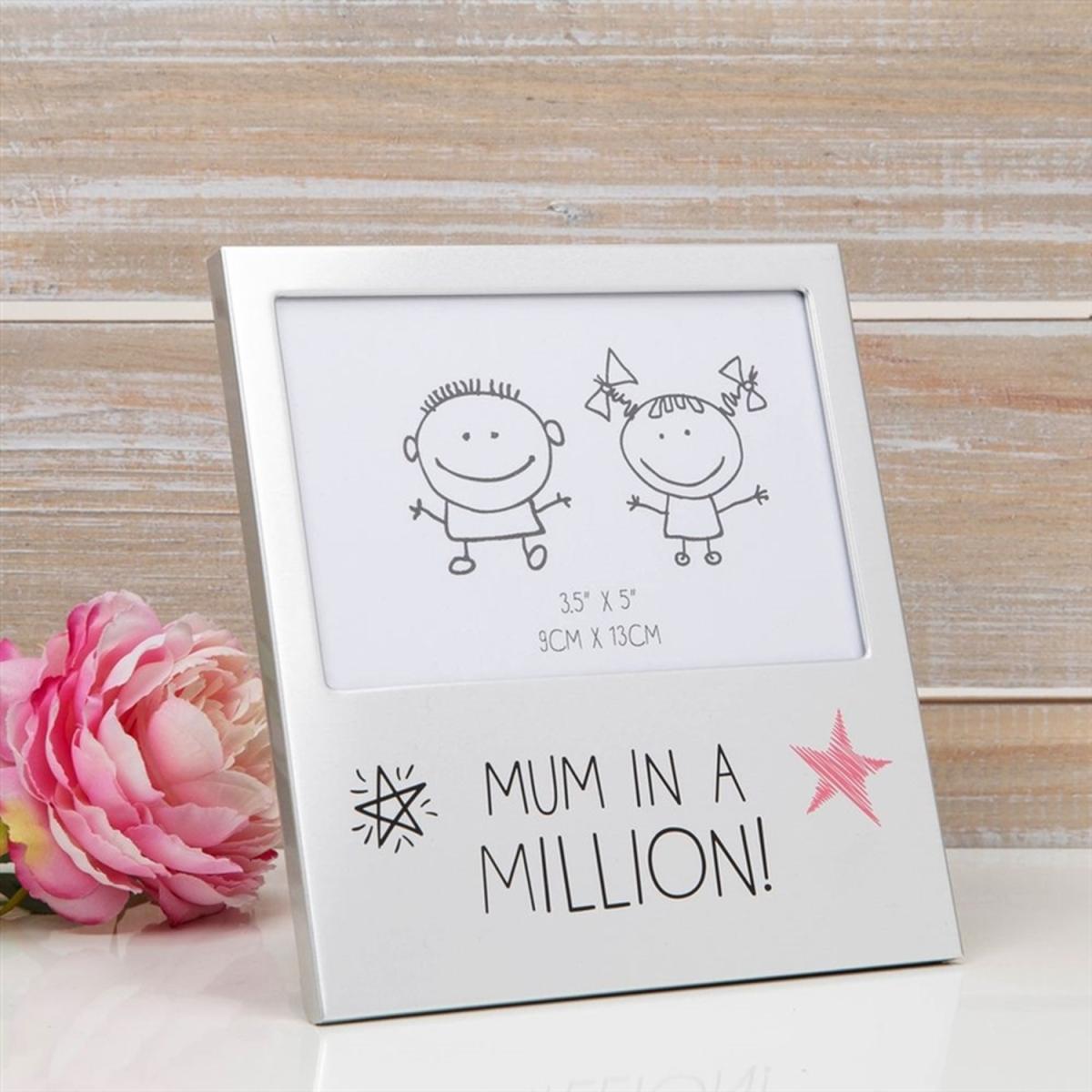 Aluminium Photo Frame Mum In Million - Silver