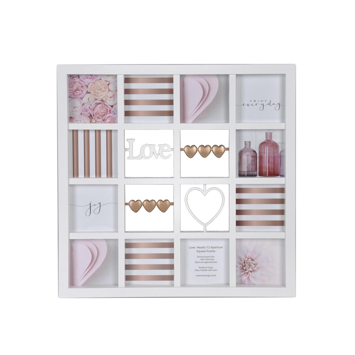 Love & Hearts 12 Aperture Square Frame – image 2