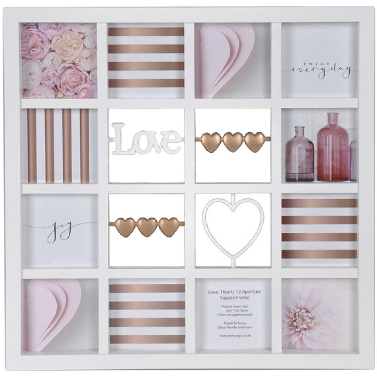 Love & Hearts 12 Aperture Square Frame – image 1
