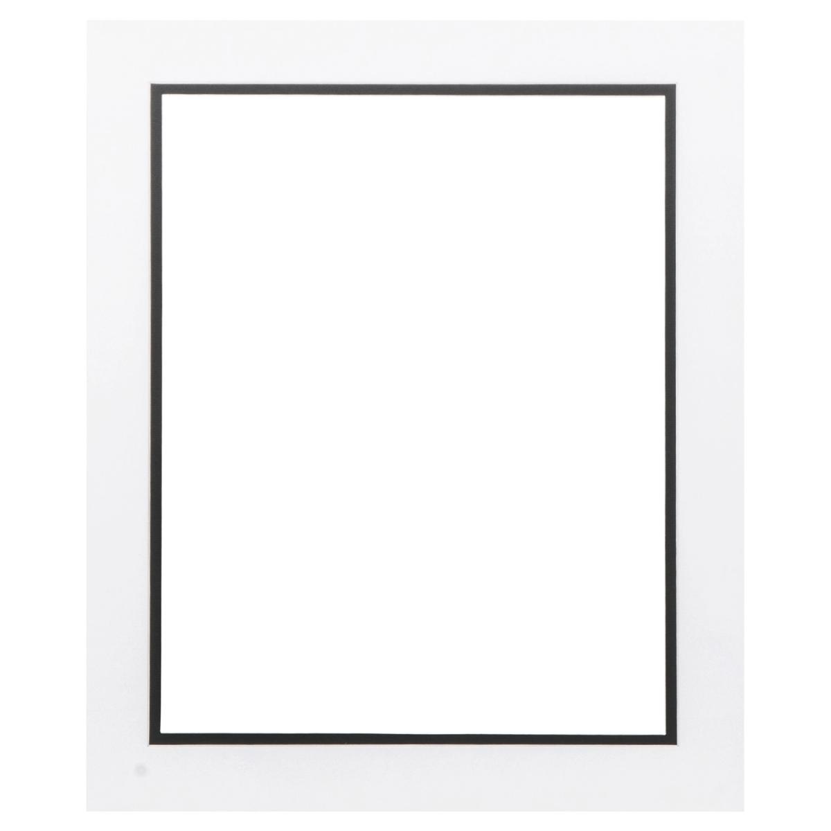 Black and White Double Picture Mount - White / 16x12in – image 3