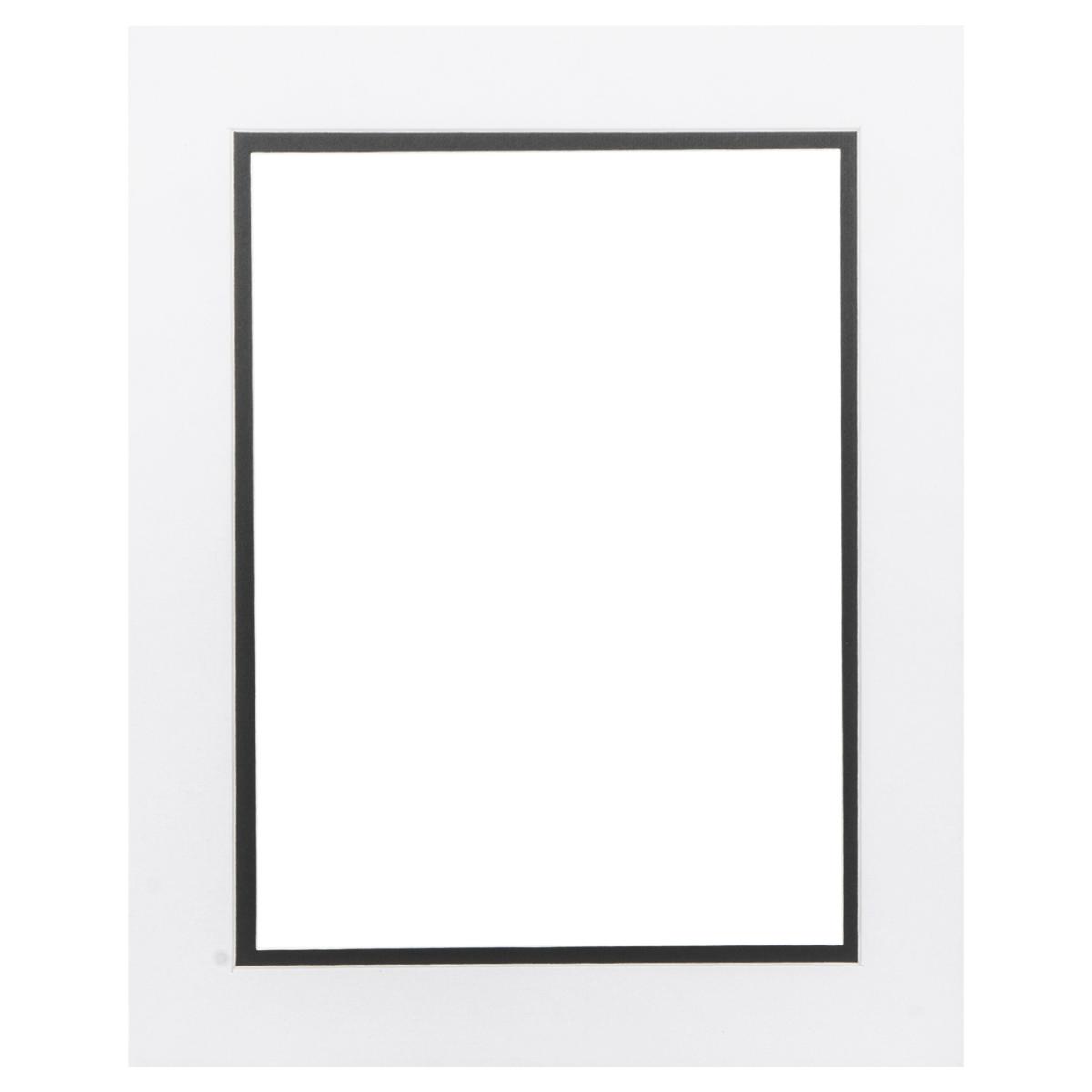 Black and White Double Picture Mount - White / 16x12in – image 4