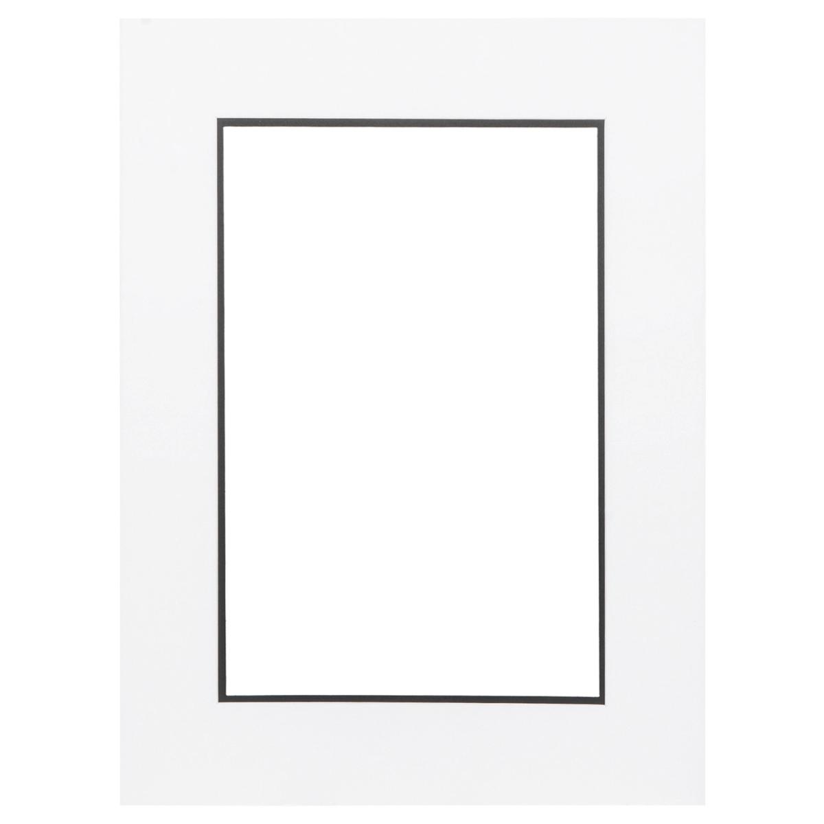 Black and White Double Picture Mount - White / 16x12in – image 5