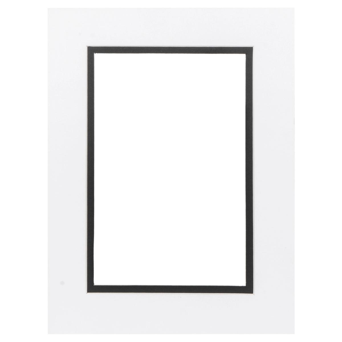 Black and White Double Picture Mount - White / 16x12in – image 6