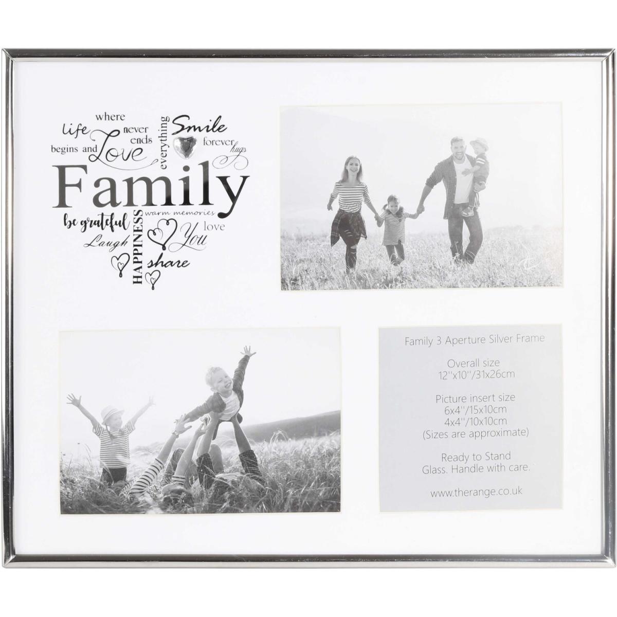 Family 3 Aperture Silver Frame – image 2