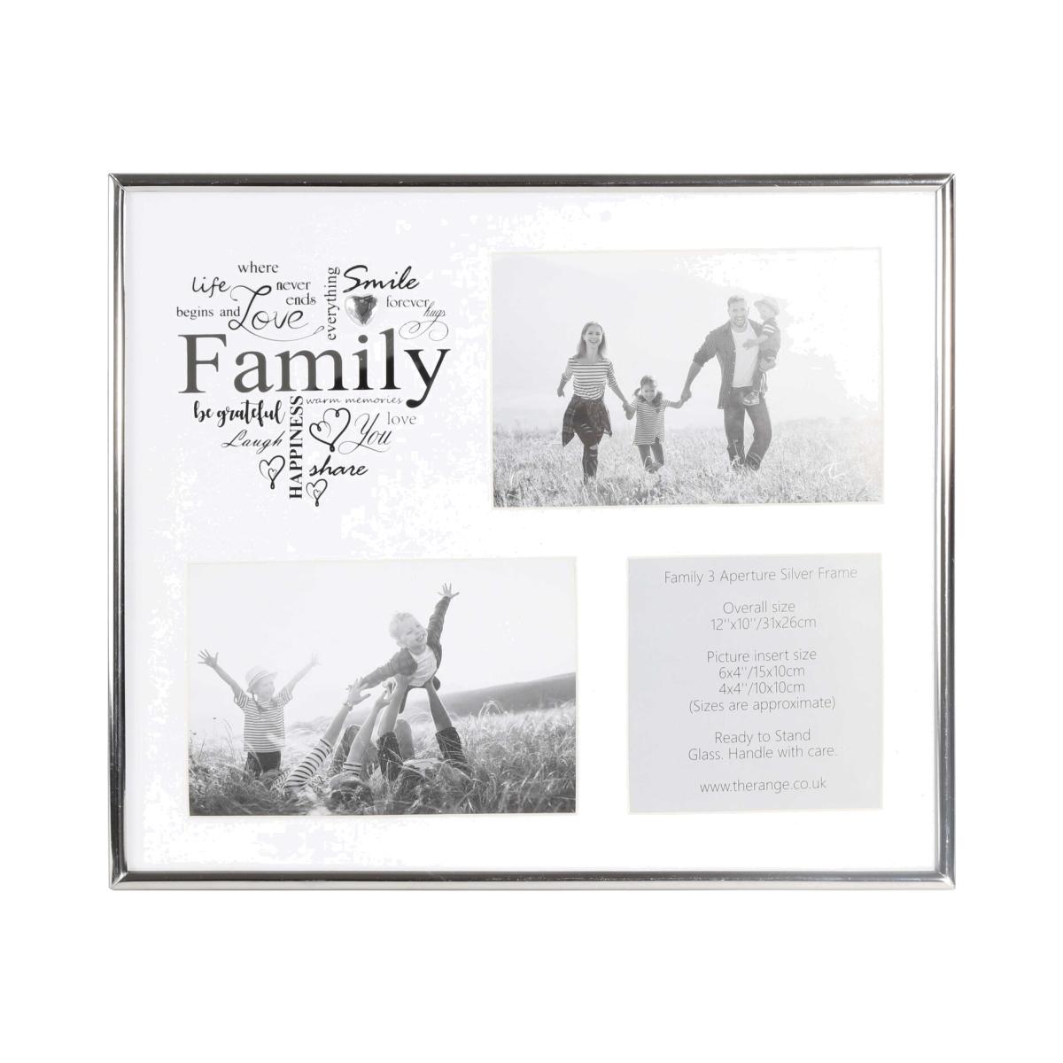 Family 3 Aperture Silver Frame – image 1