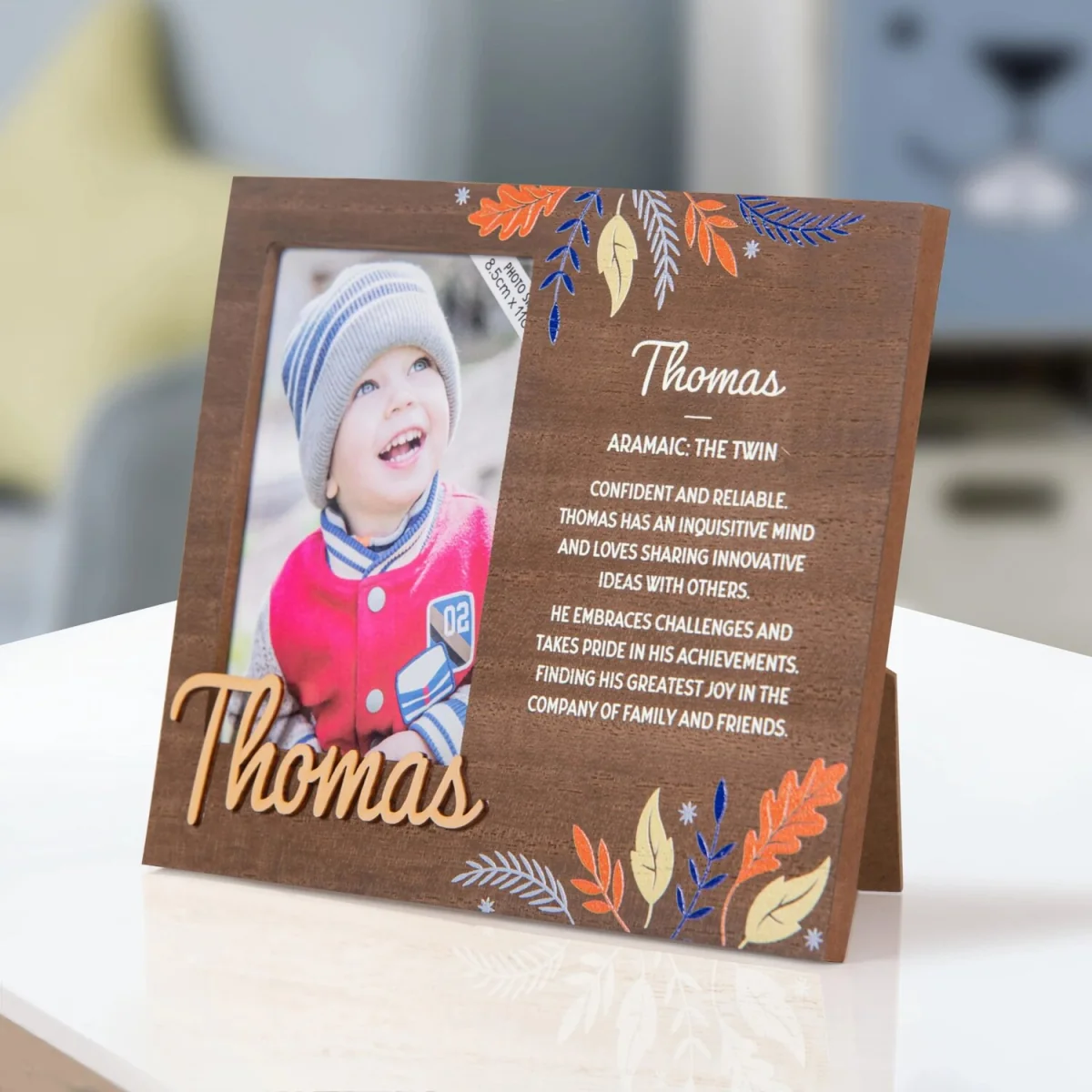 Thomas Pre-personalised Child's Picture Frame - Dark Brown – image 8