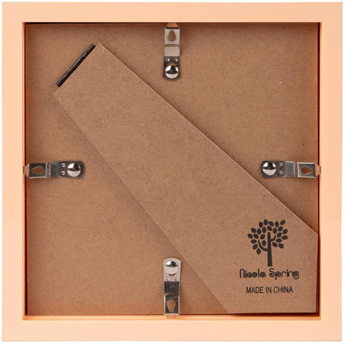 6" x 6" 3D Box Photo Frames - 4" x 4" Mount - Light Brown/Ivory - Pack of 2 - Light Brown/Ivory – image 2