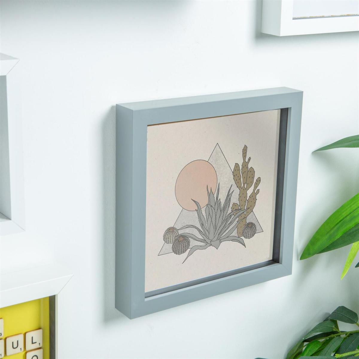 3D Box Photo Frames - 6" x 6" - Grey - Grey – image 6