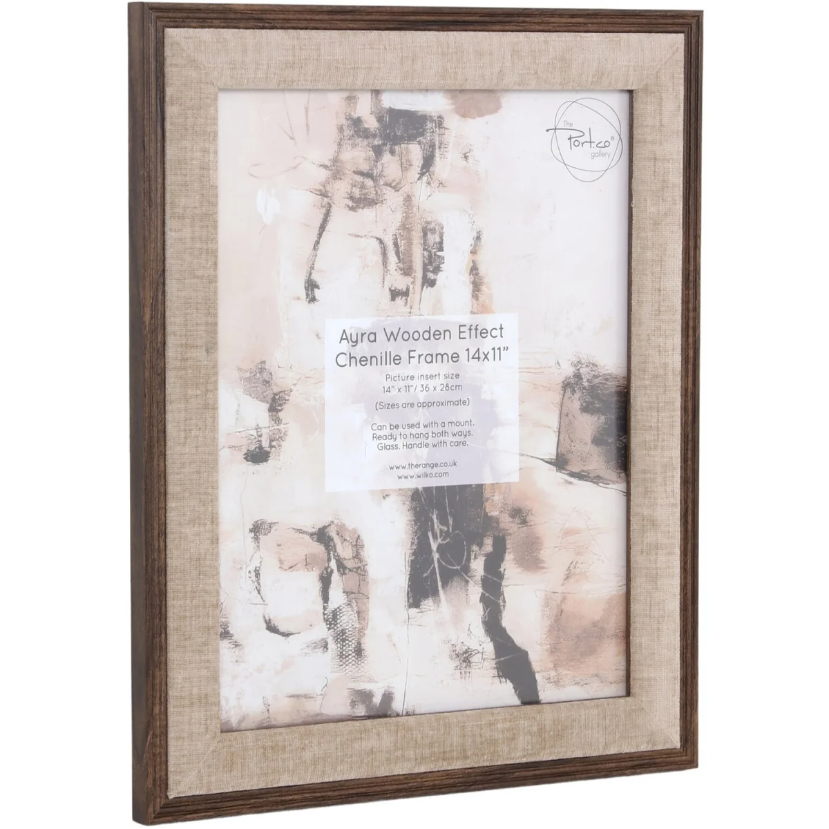 Ayra Wooden Effect Chenille Photo Frame - 11 x 14 inch – image 4