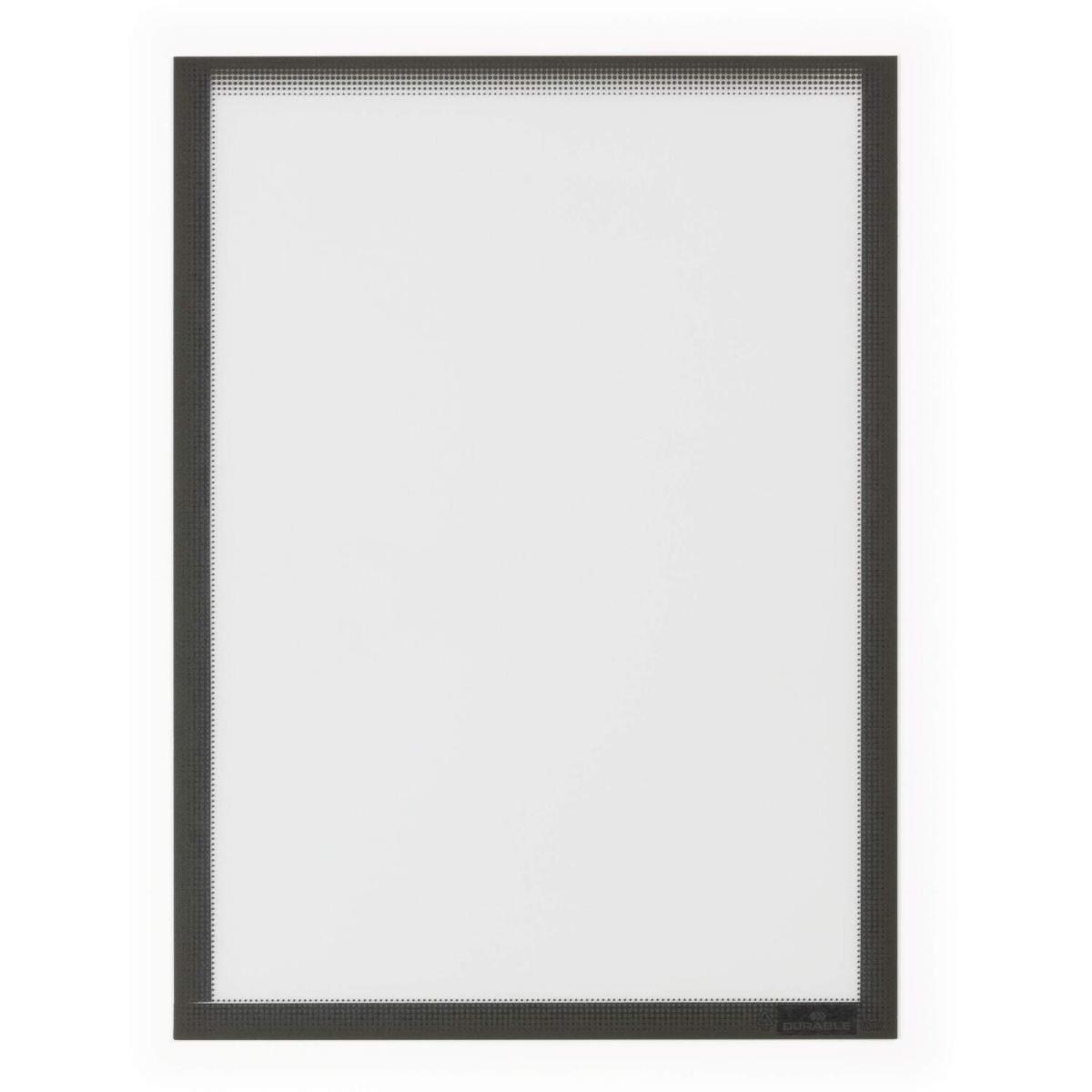 Durable Magnetic Easy Insertion Info Pocket Signage for Metal 5 Pack A4 Grey - Grey