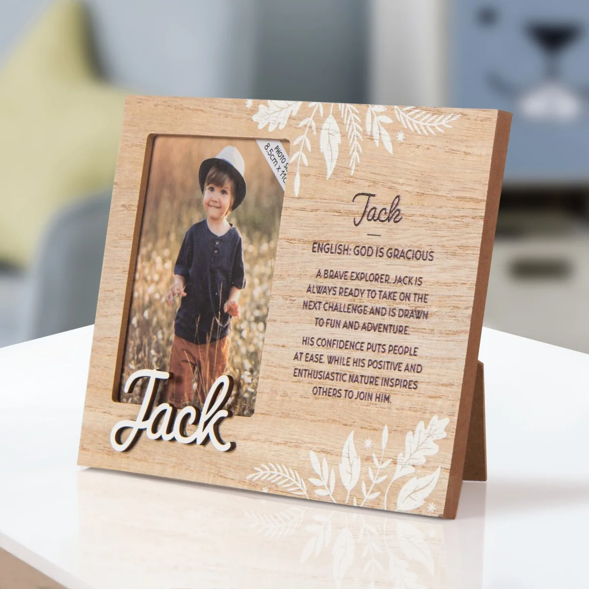 Jack Pre-personalised Child's Picture Frame - Light Brown – image 6
