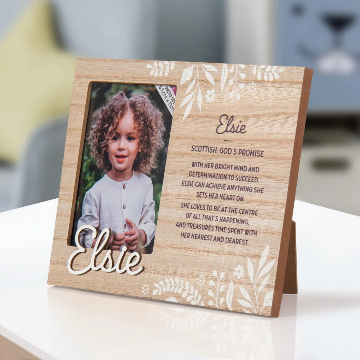 Elsie Pre-personalised Child's Picture Frame - Light Brown – image 8