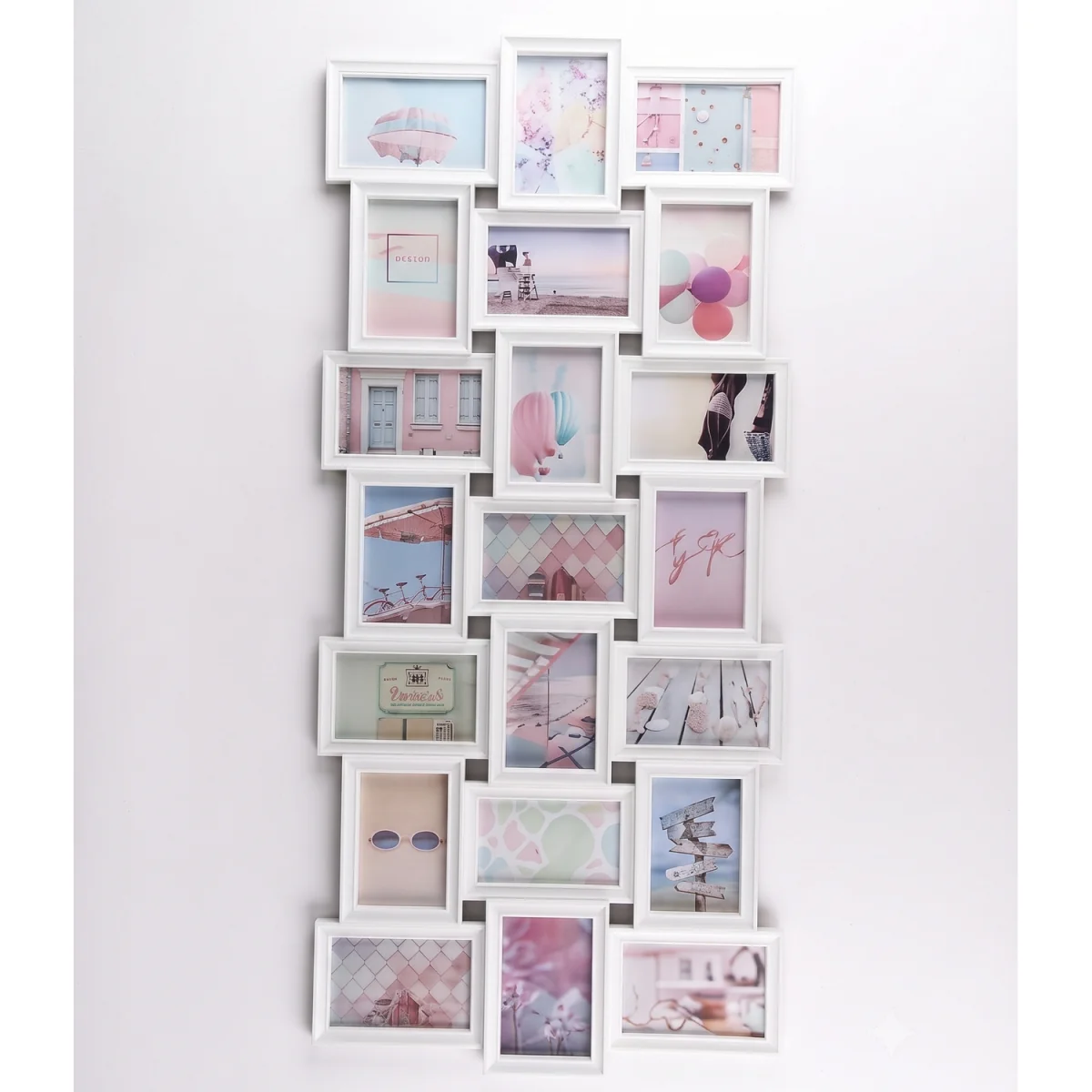 21 Multi-Aperture Tall Grey Photo Frame 112x45Cm - Whitey – image 2