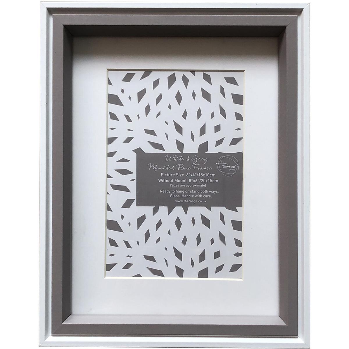 Mounted Box Frame - White/Grey – image 2