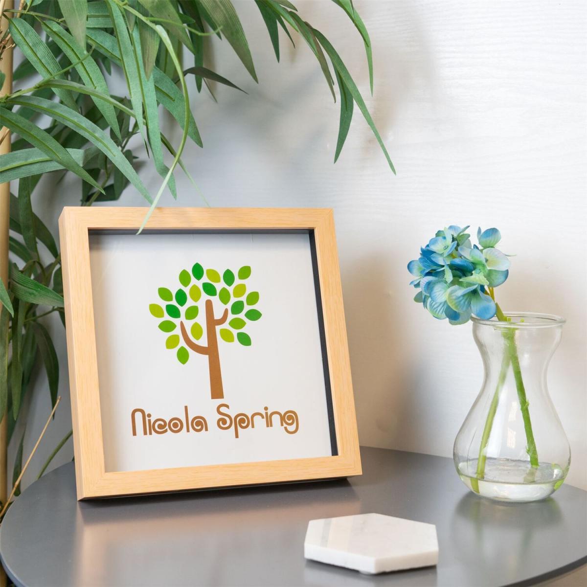 8x8" 3D Box Photo Frame Pack of 2 - Beige – image 3
