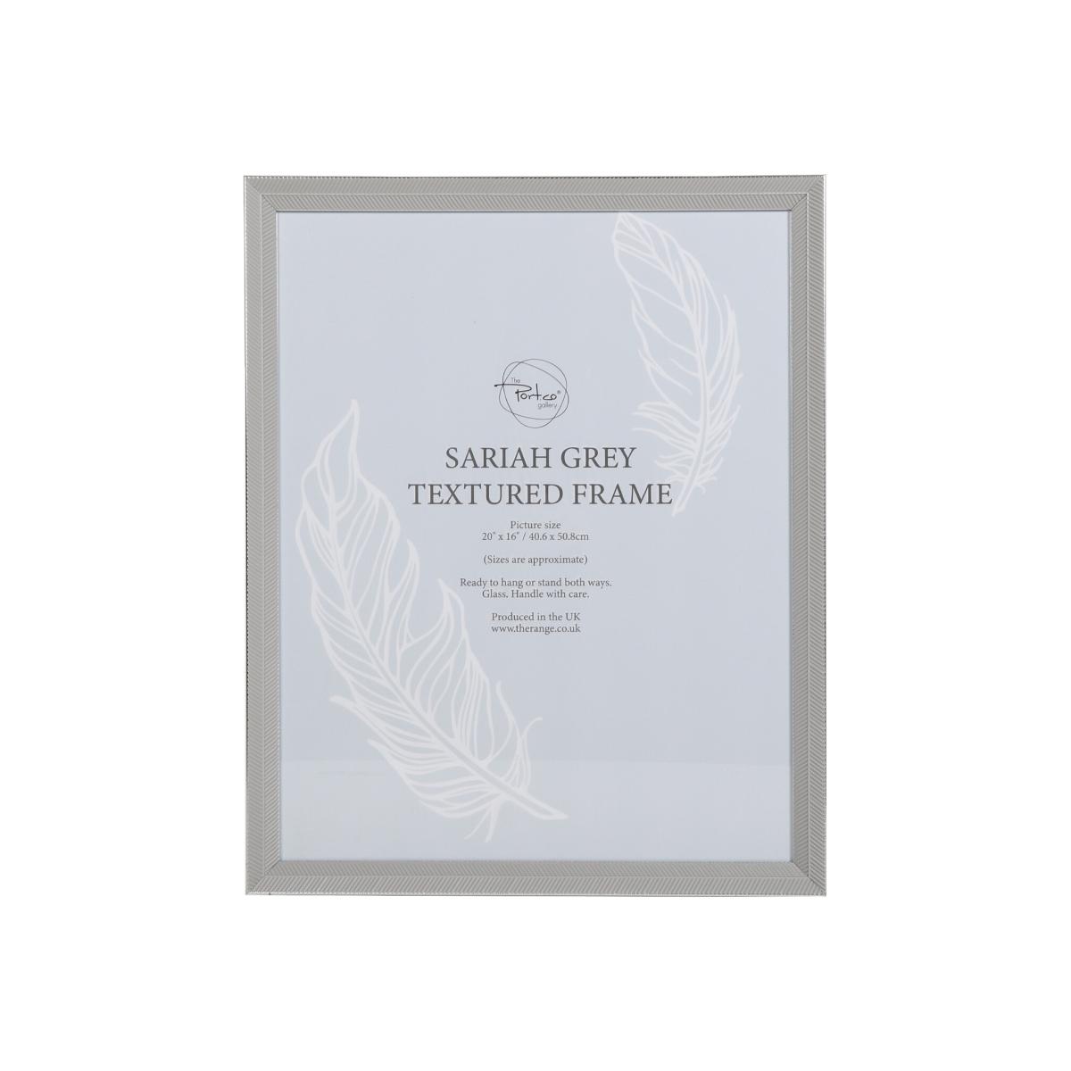 Sariah Textured Photo Frame - Grey / 20x16in