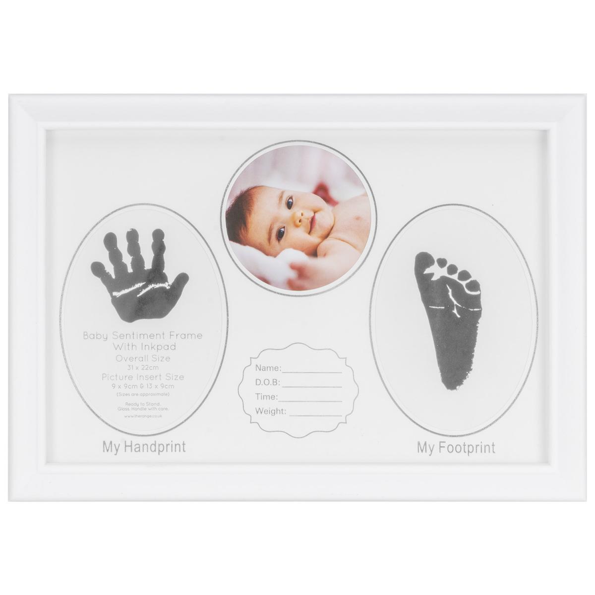 Baby Sentiment Frame With Inkpad - White – image 2