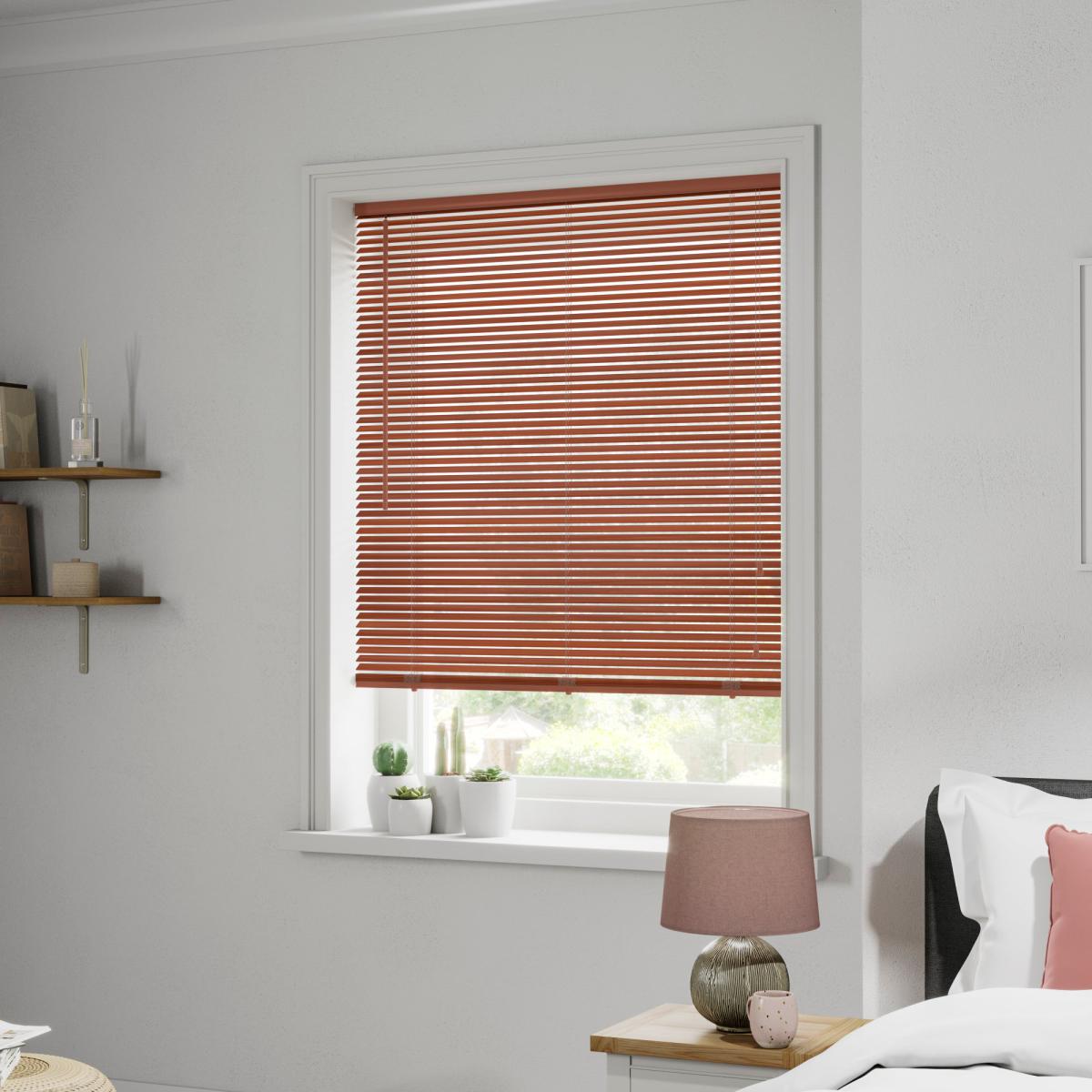 Dark Wood Venetian Blind 27mm Slats Acacia (Brown) – image 2