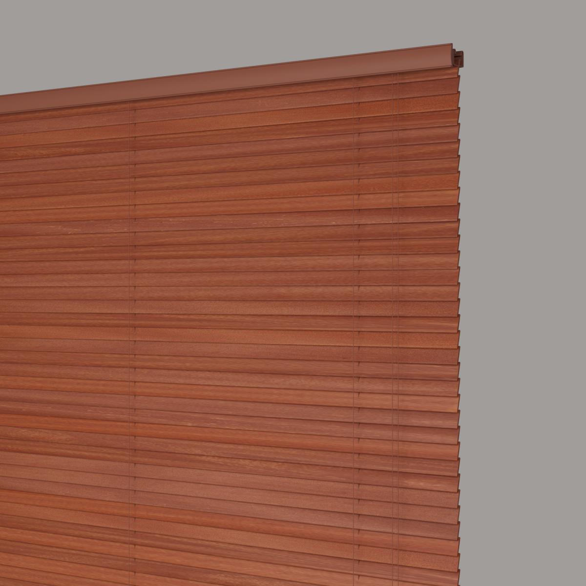 Dark Wood Venetian Blind 27mm Slats Acacia (Brown) – image 3