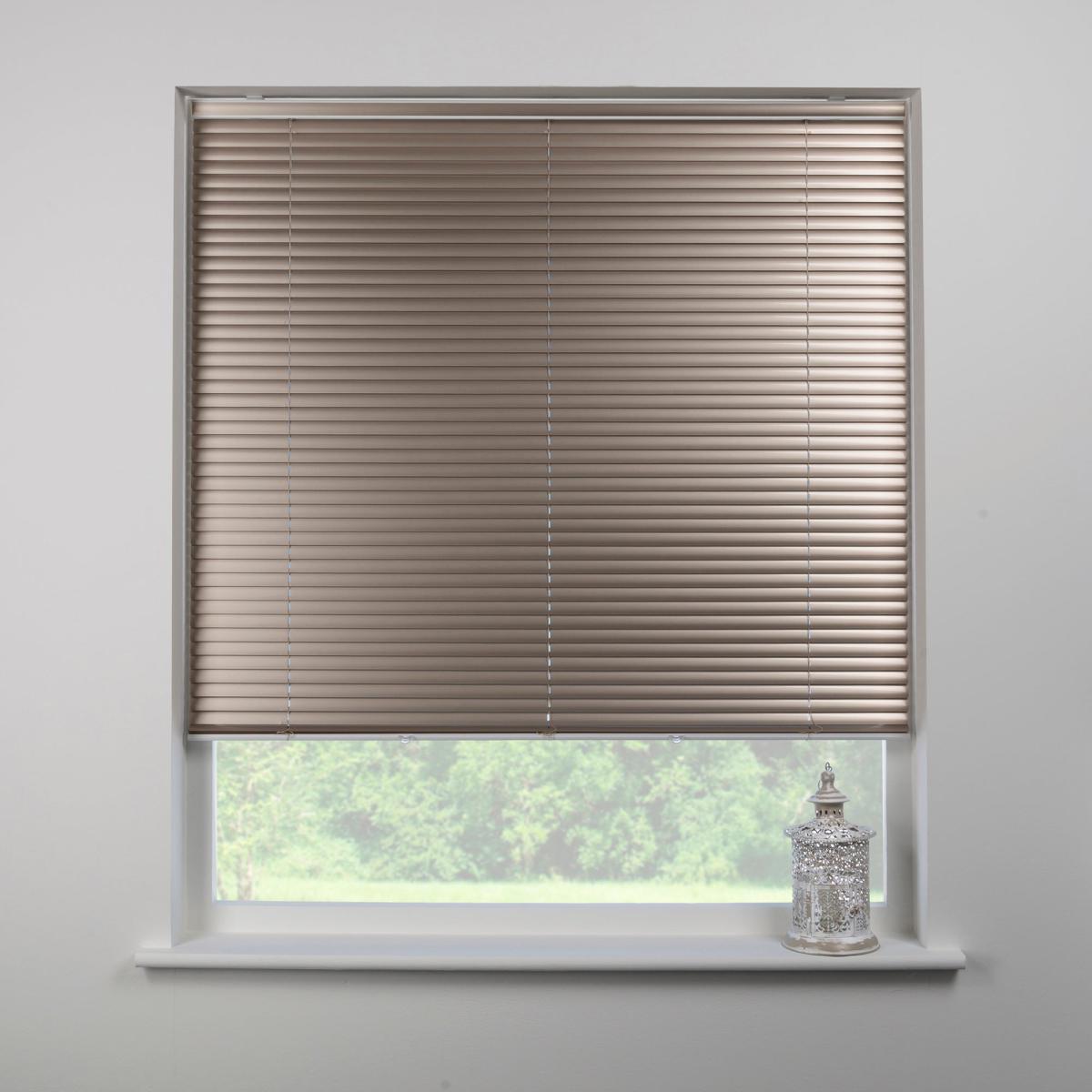 Swish Champagne Cordless Aluminium Venetian Blind 25mm Slats Gold – image 1