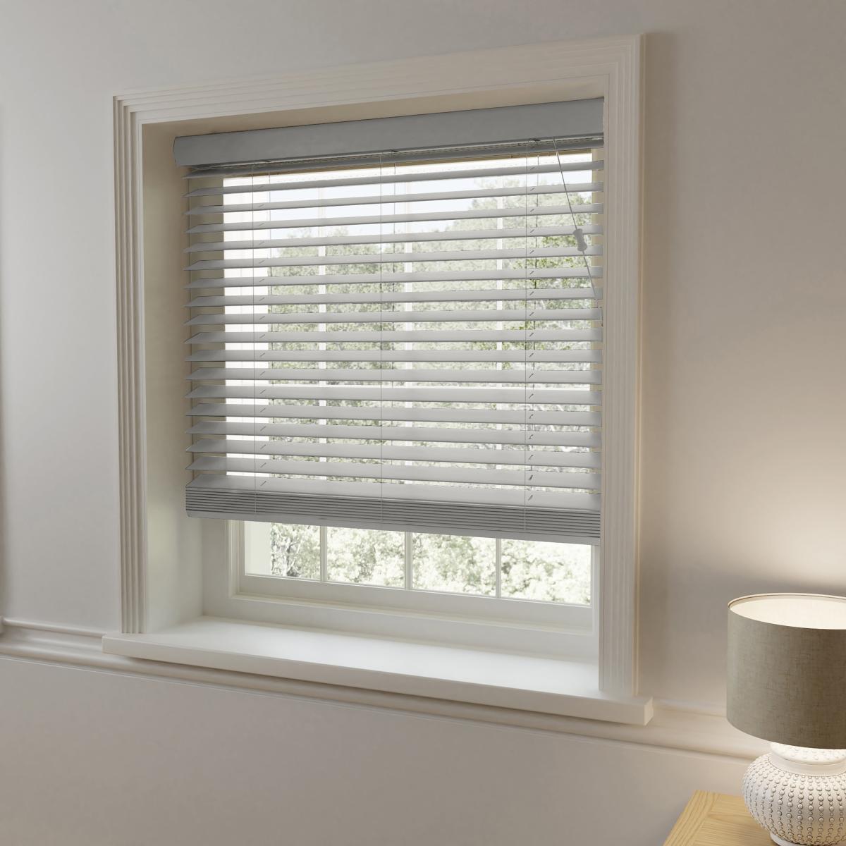 Swish Grey 50mm Made To Order Faux Wood Blinds Grey – image 2