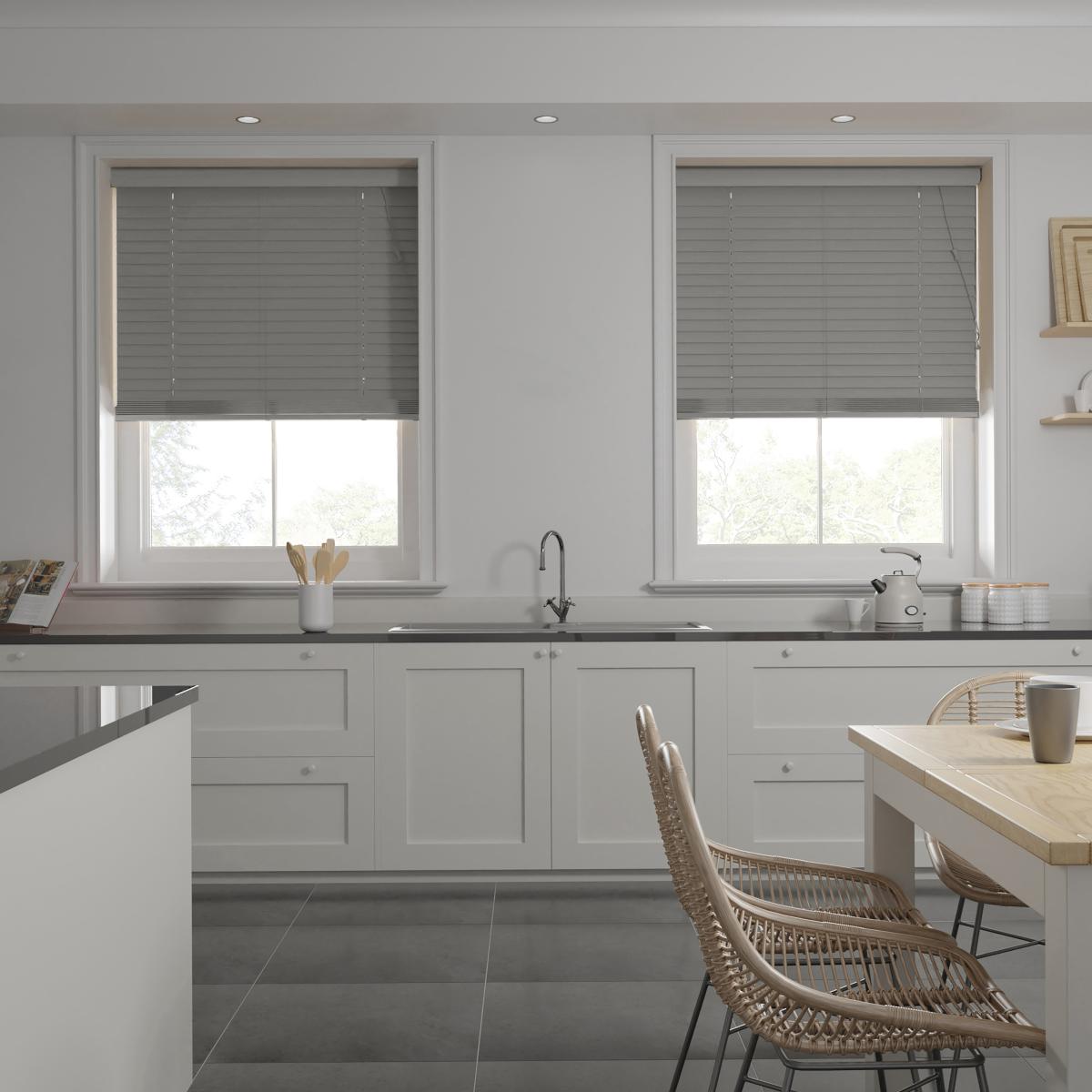 Swish Grey 50mm Made To Order Faux Wood Blinds Grey – image 4