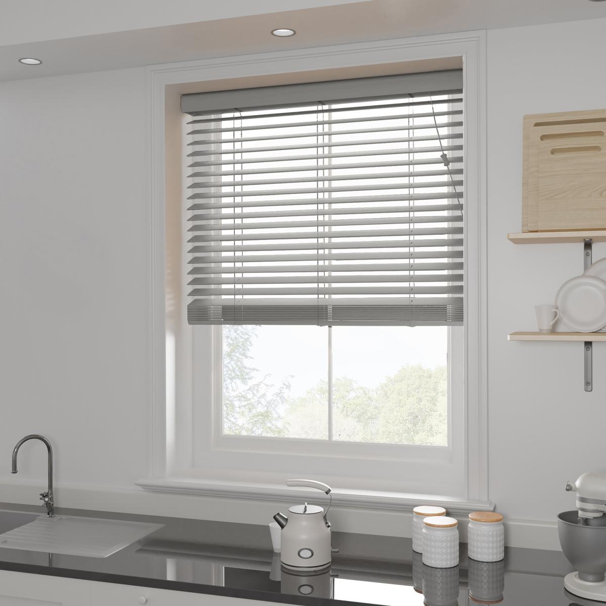 Swish Grey 50mm Made To Order Faux Wood Blinds Grey – image 5
