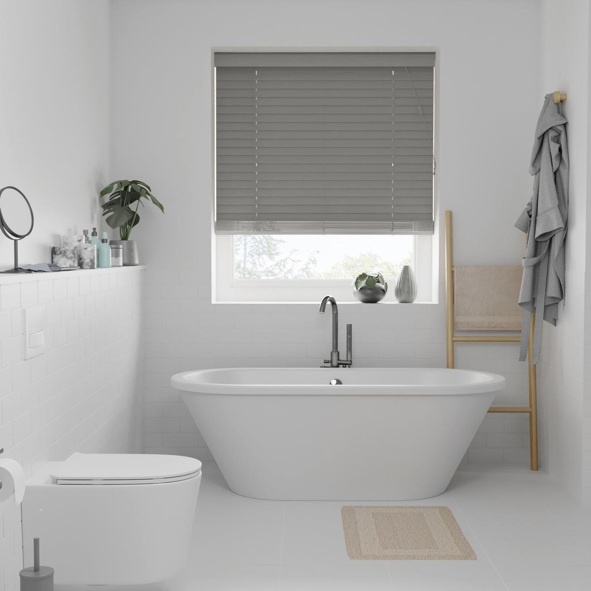 Swish Grey 50mm Made To Order Faux Wood Blinds Grey – image 6