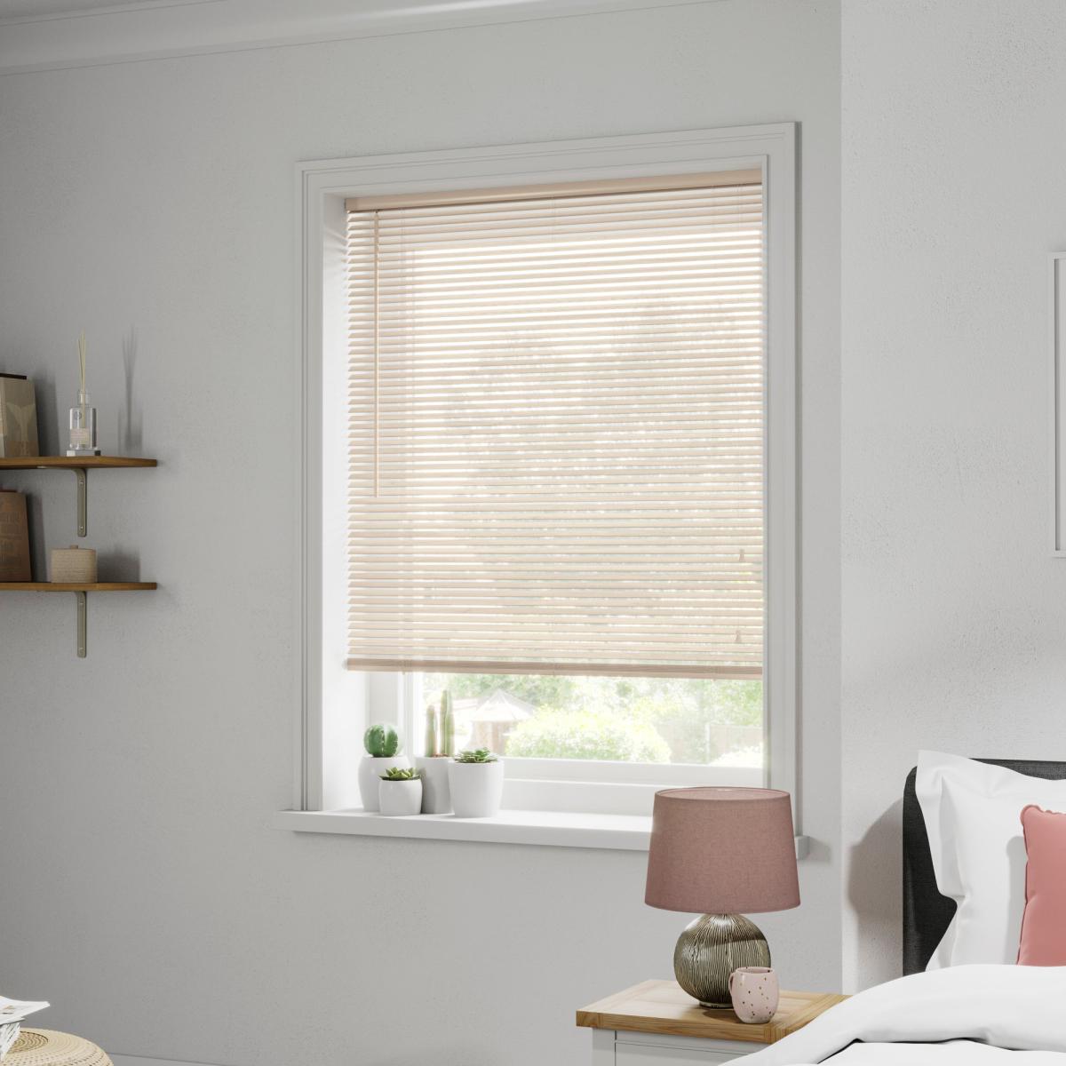 Cream Wooden Venetian Blind 27mm Slats Cream – image 2