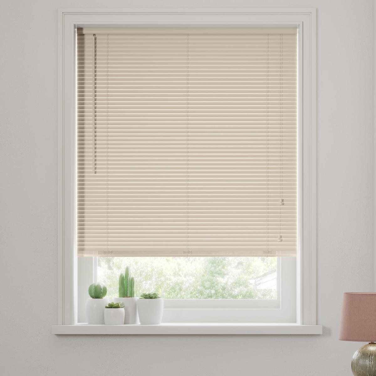 Cream Wooden Venetian Blind 27mm Slats Cream – image 1