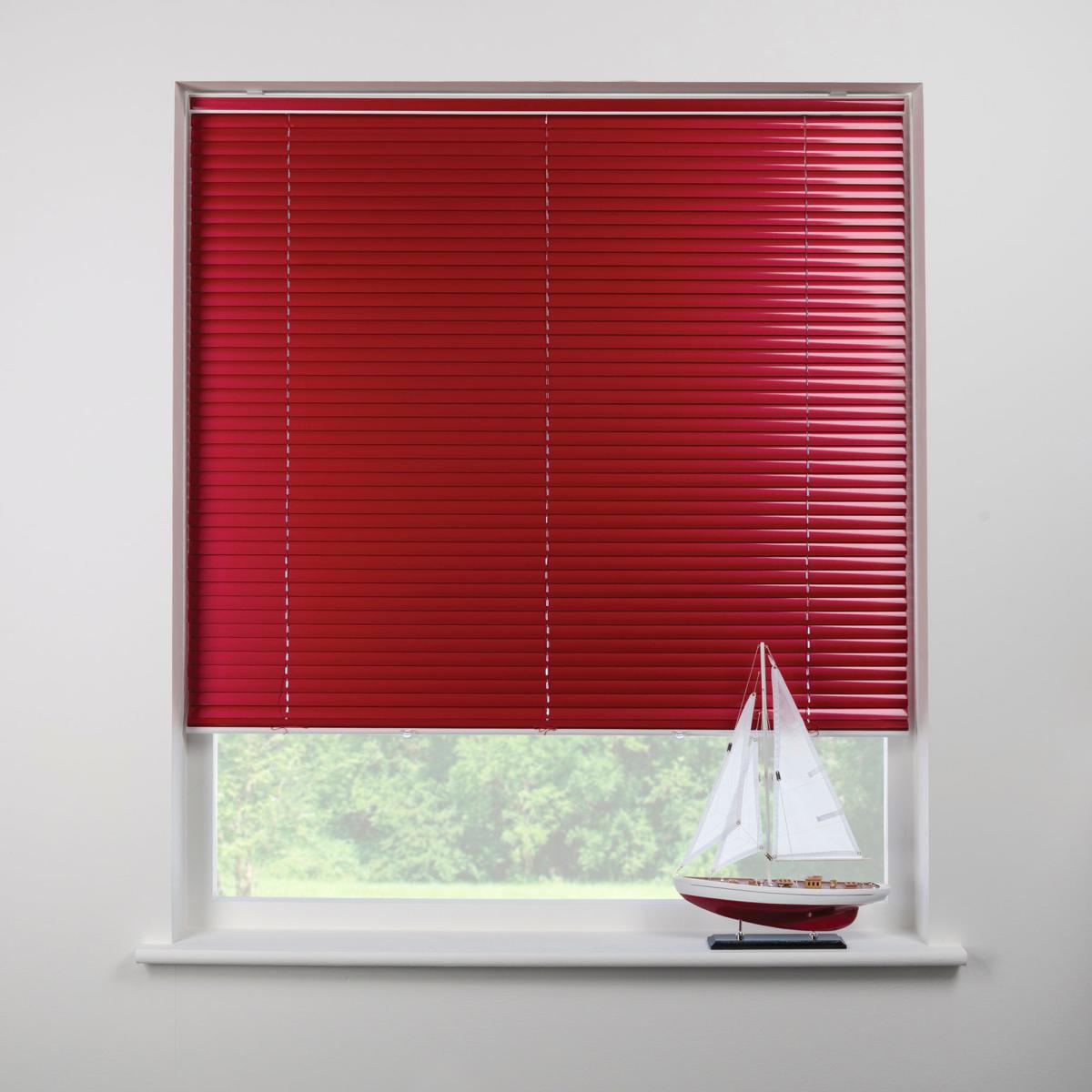 Swish Berry Cordless Aluminium Venetian Blind 25mm Slats Red – image 1