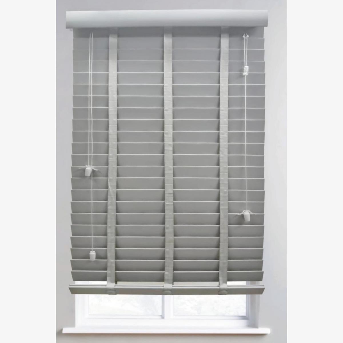 50mm Ribbon Venetian Blind - Pewter / 180cm