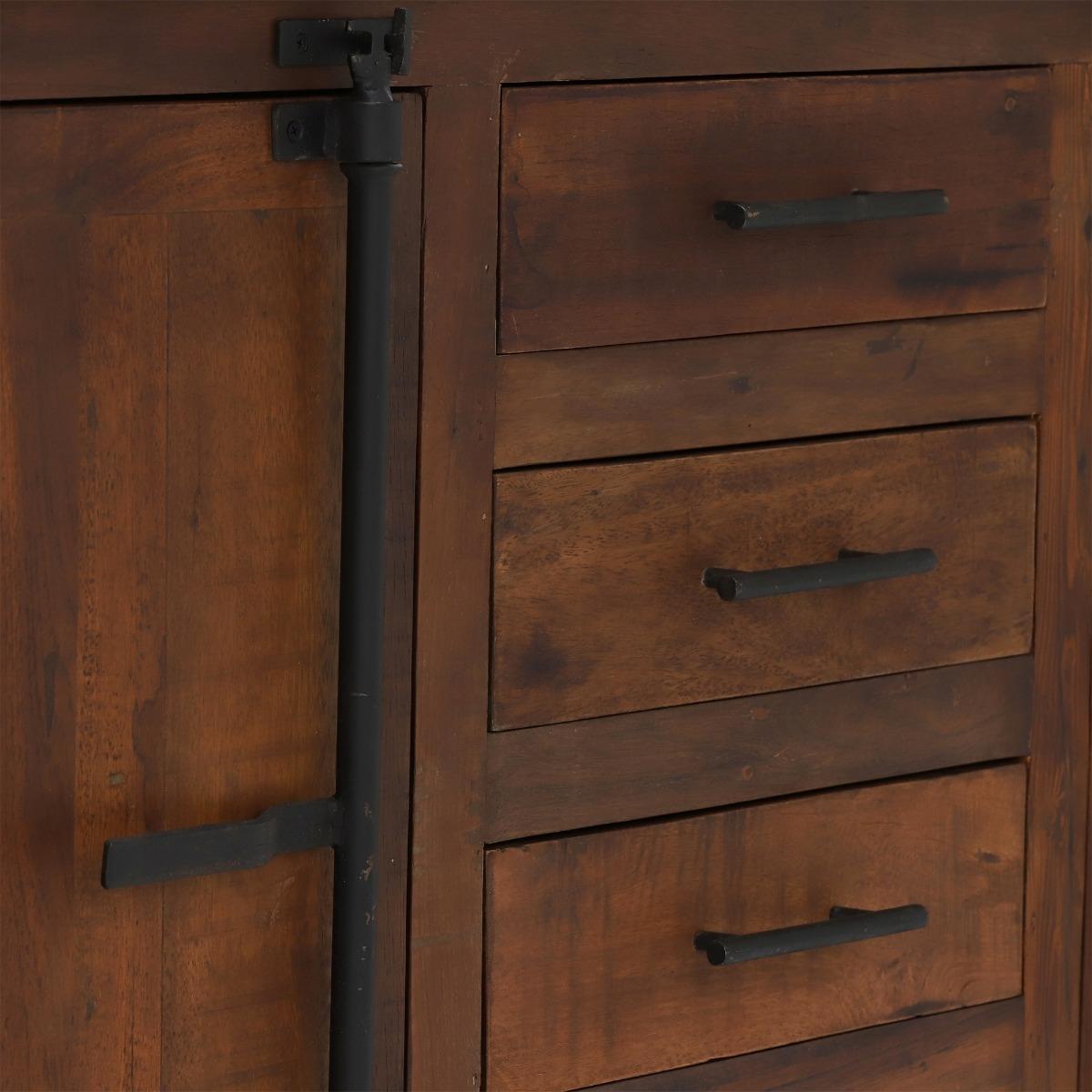 Little Tree Furniture Hyatt Canning Sideboard with Wheels, Dark Finish – image 7
