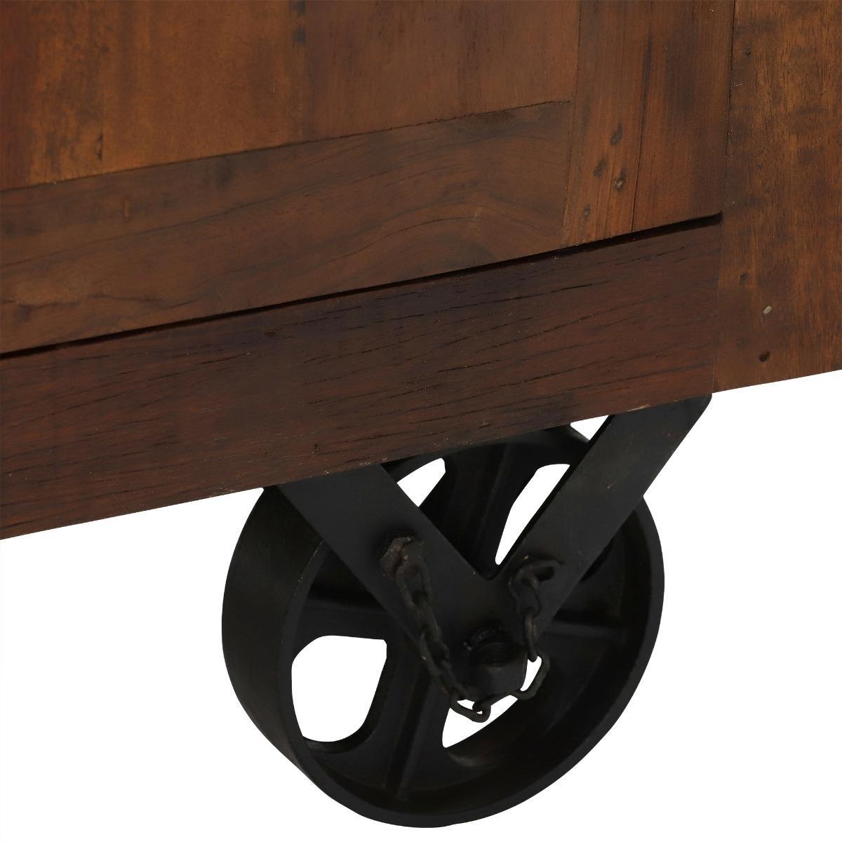 Little Tree Furniture Hyatt Canning Sideboard with Wheels, Dark Finish – image 9