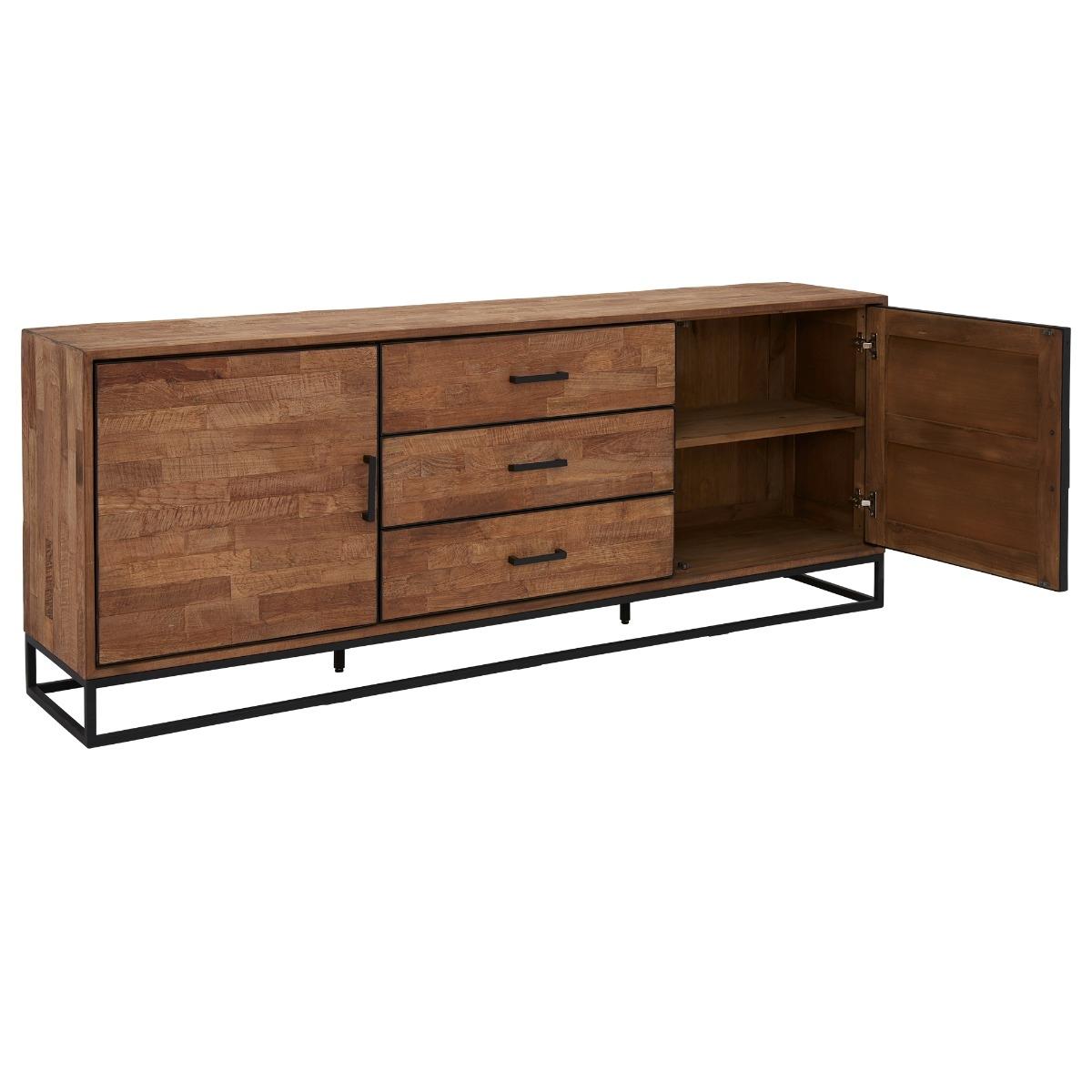 Borneo 2 Door 3 Drawer Dresser, 776 Wood | Barker & Stonehouse – image 4