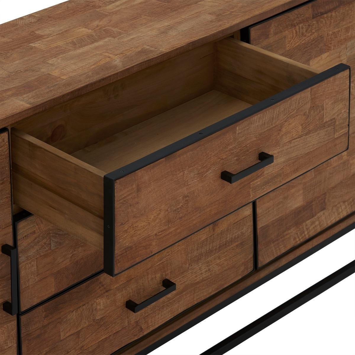 Borneo 2 Door 3 Drawer Dresser, 776 Wood | Barker & Stonehouse – image 6