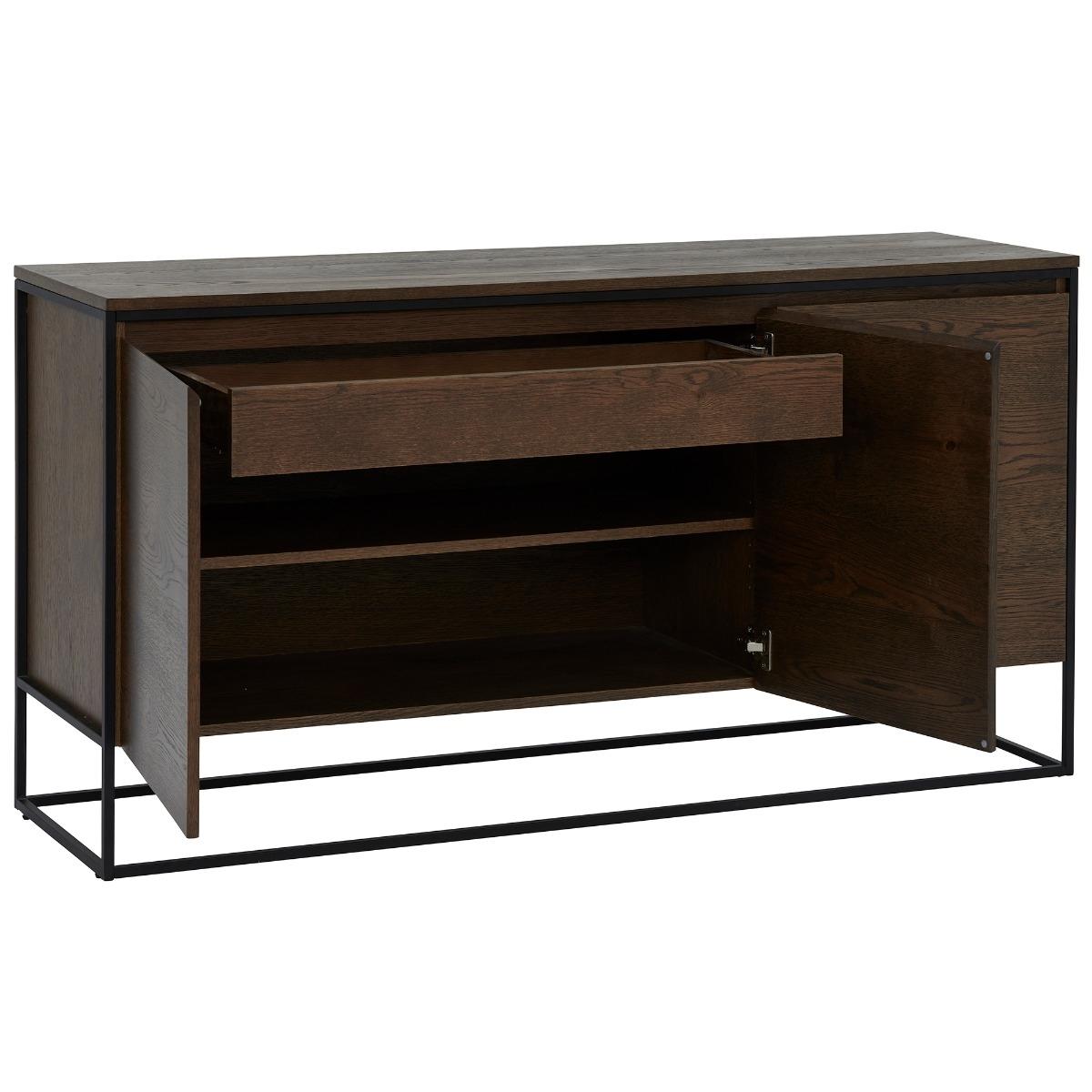Anaheim 3 Section Sideboard, Smoke Oak Wood | Barker & Stonehouse – image 5