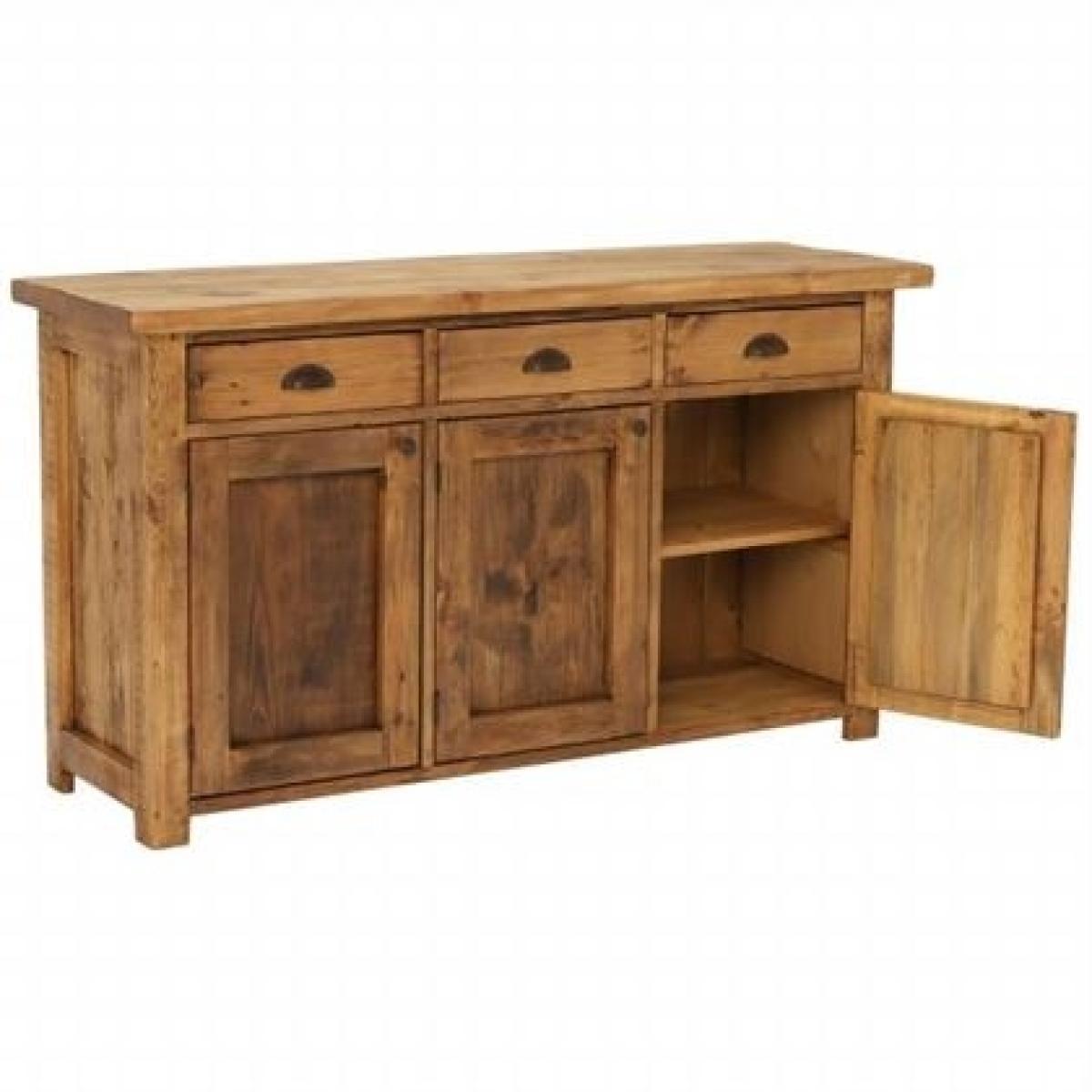 Covington Reclaimed Wood 3 Door Rustic Sideboard – image 6