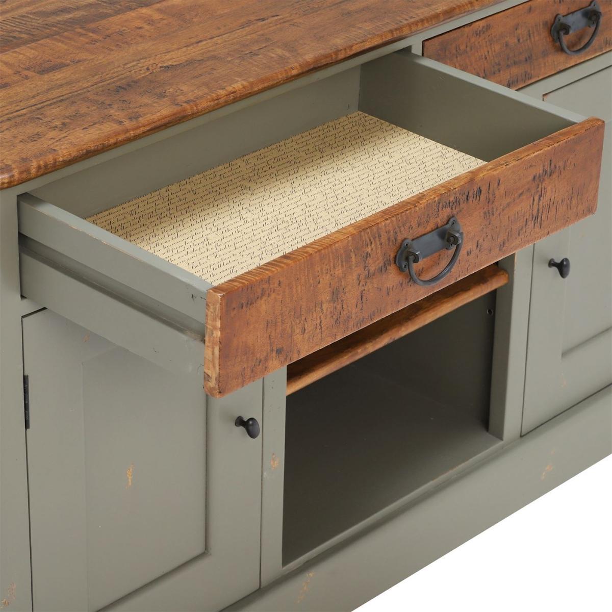 Maison 2 Door 2 Drawer Sideboard, Albany And Moss Grey – image 6